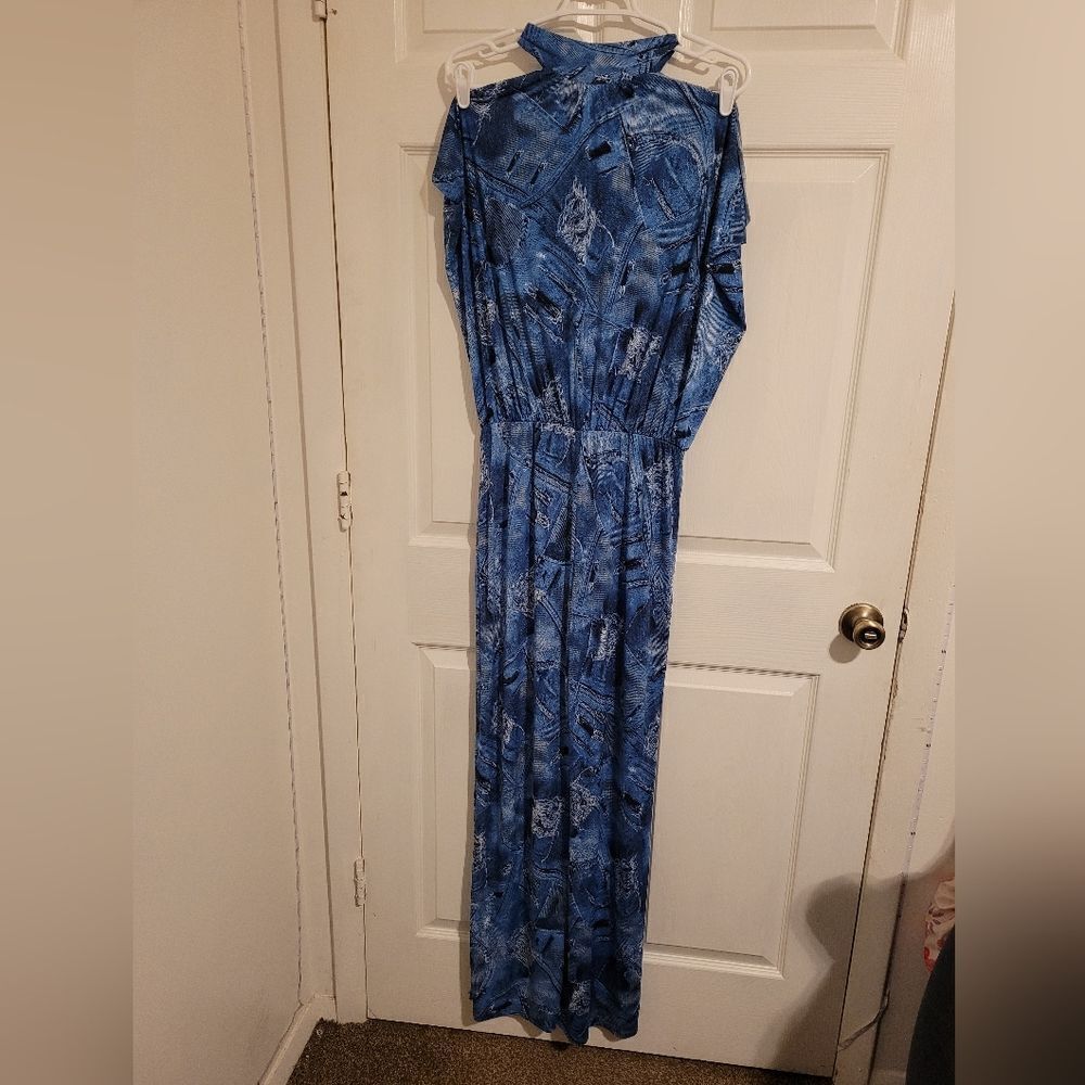 Sexy Diva Distressed denim style jumpsuit
